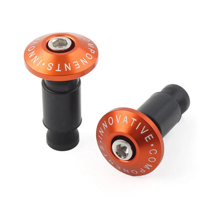 Handle Bar End Weights 7/8" for Dirt Bike Motor - Orange