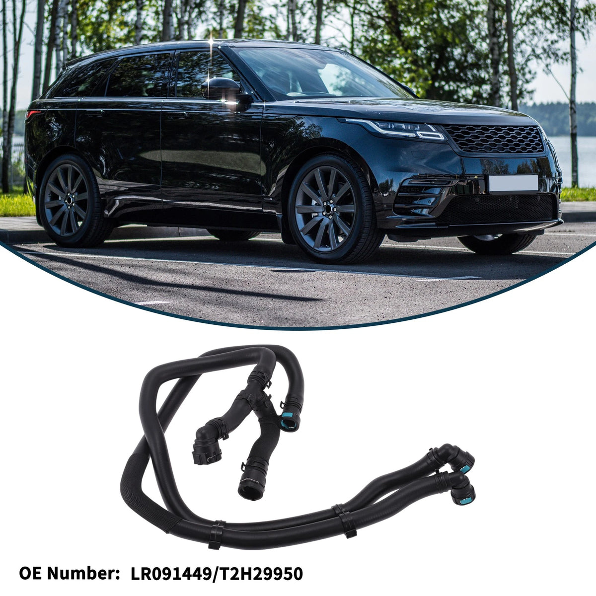 Radiator Hose No.LR091449 for Land Rover Range Rover Velar (2018-2023)