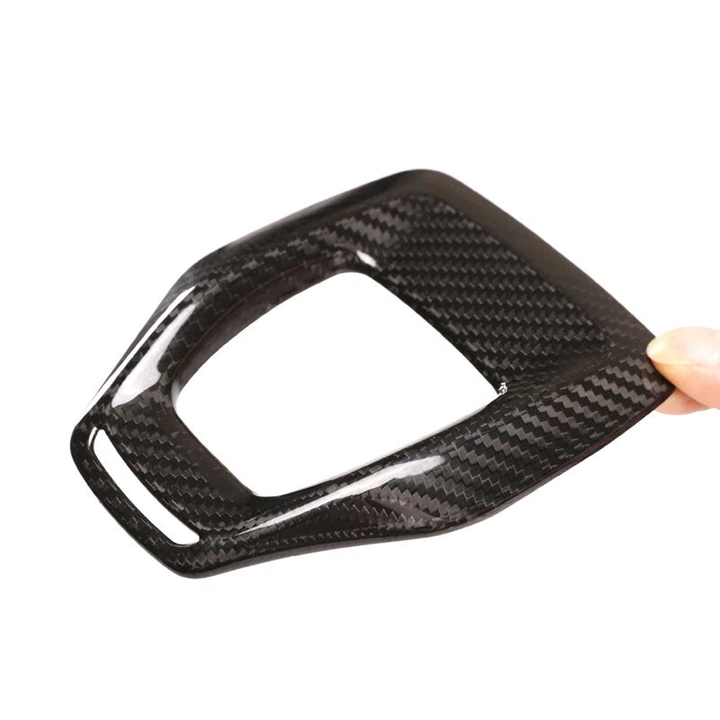 Carbon Fiber Center Gear Shift Knob Panel Cover Trim For Alfa Romeo Giulia 2020+