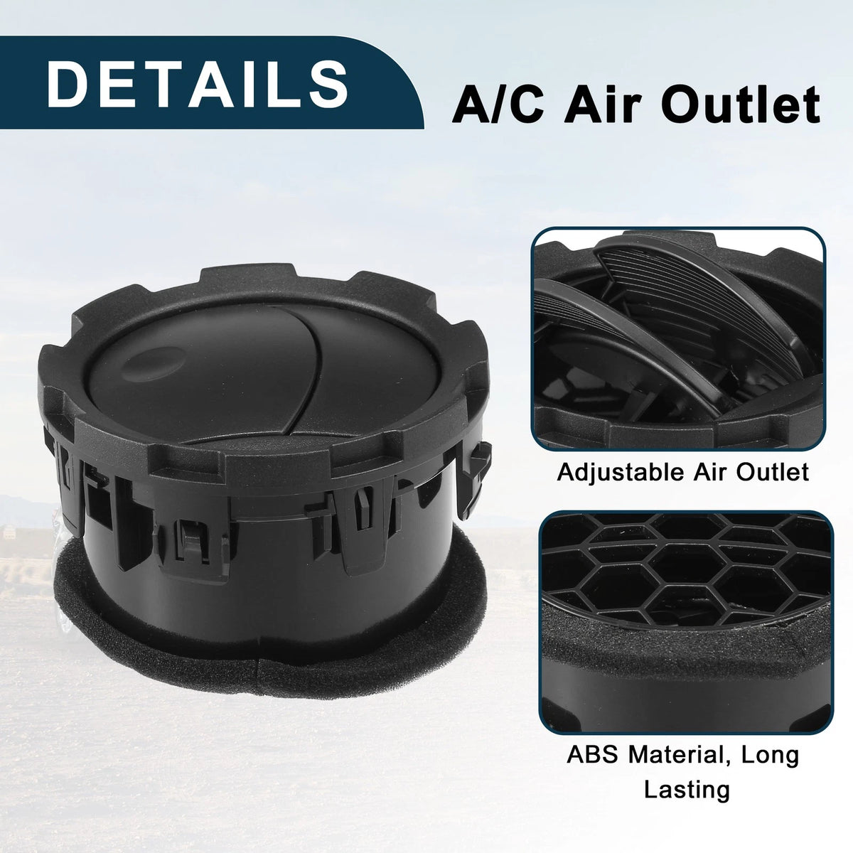 Air Vent Panel for Ford F-250 Super Duty 2011-2016 Air Conditioning Grille Black