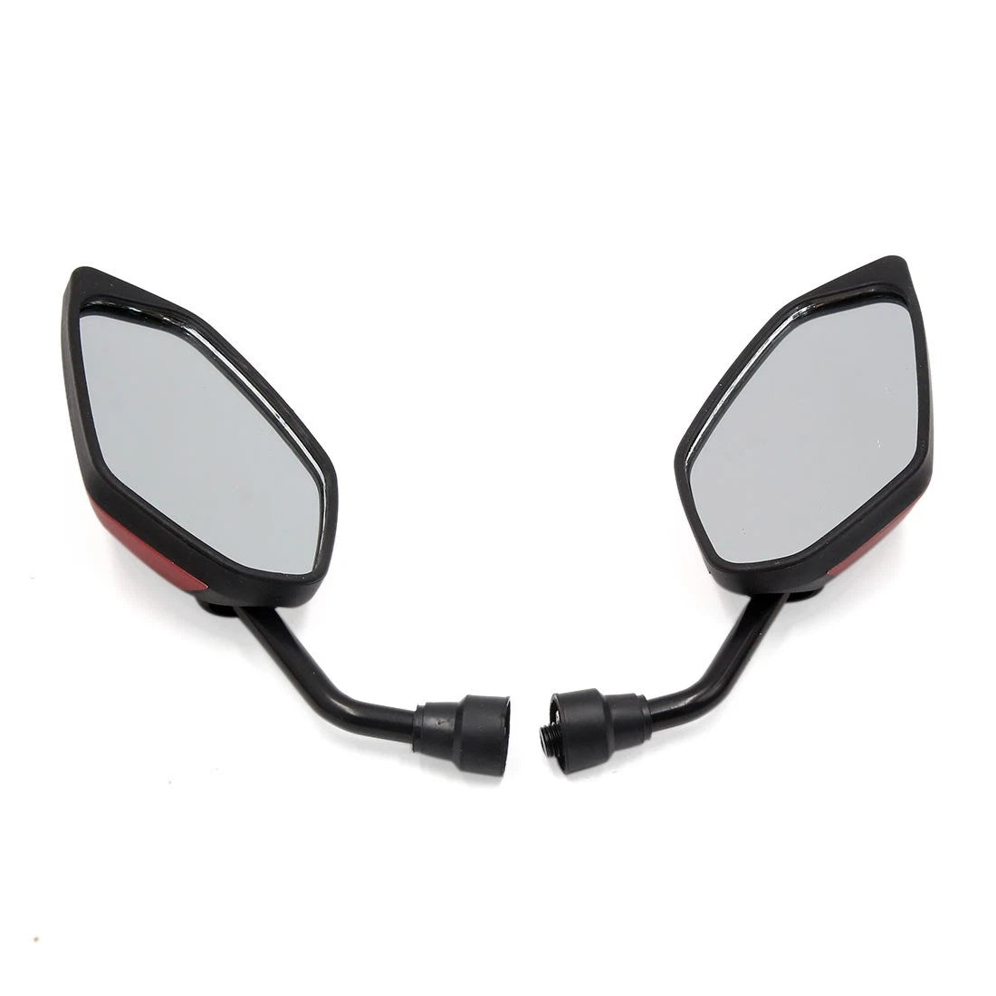 2 x Polygon Rear Side View Mirror for Motorcycle Motorbike