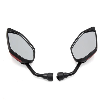 2 x Polygon Rear Side View Mirror for Motorcycle Motorbike