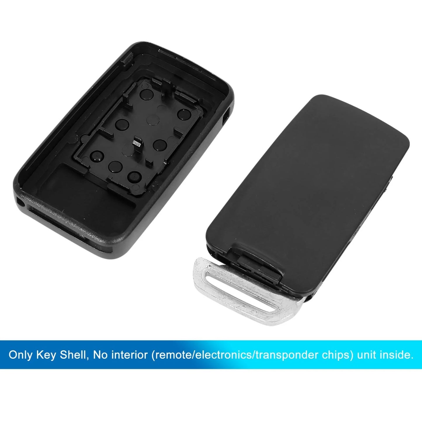 Keyless Remote Key Fob Shell Case for Volvo Black 6 Button