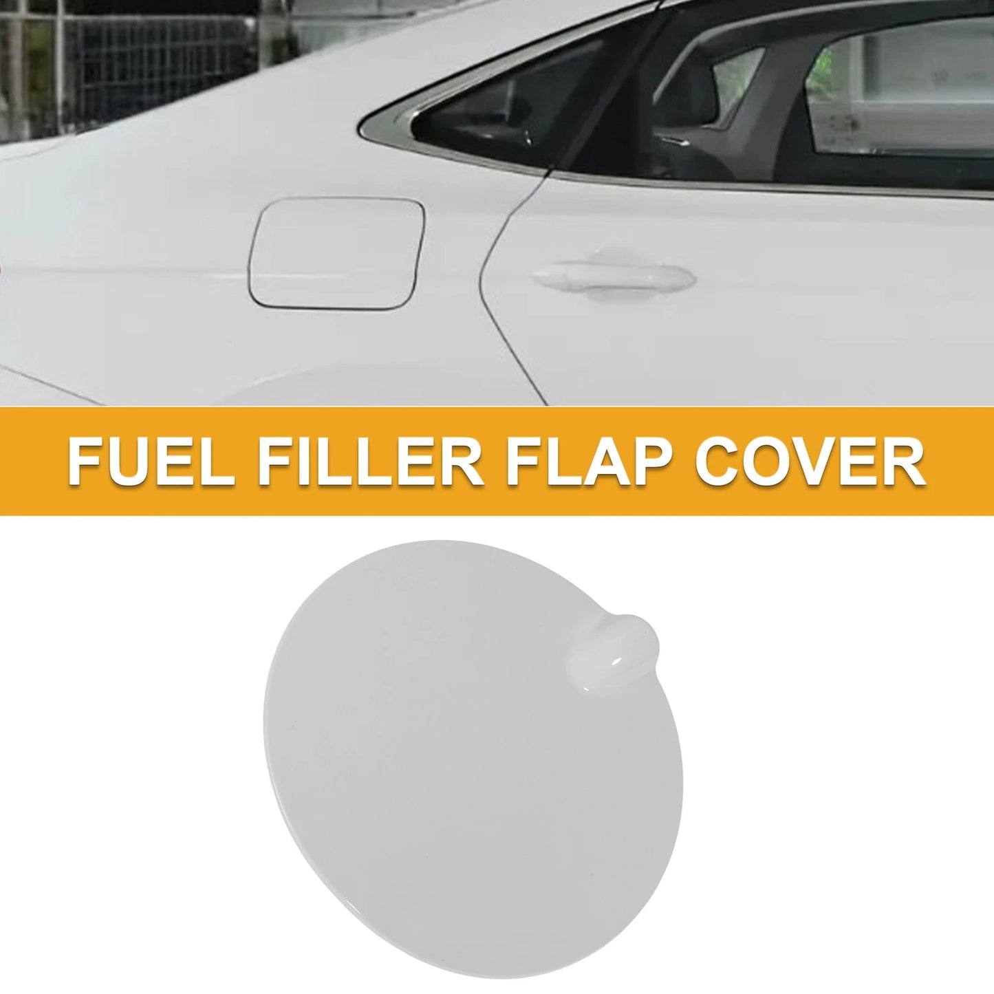 Fuel Tank Door Cap for Ford Focus 2008-2011 (MK2, MK3) - White