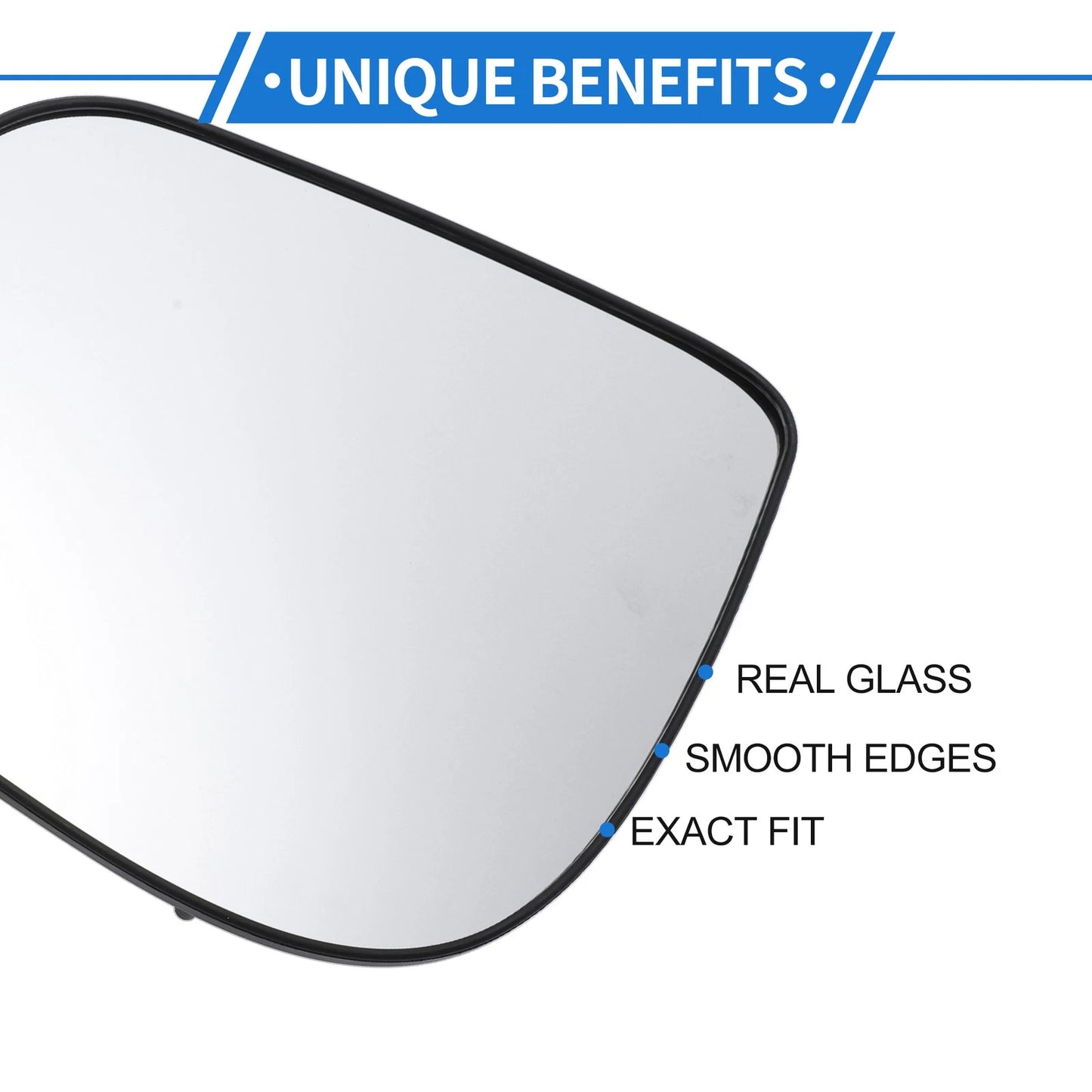 Left Passenger Side Non-Heated Mirror Glass for Kia Picanto (2011-2024)
