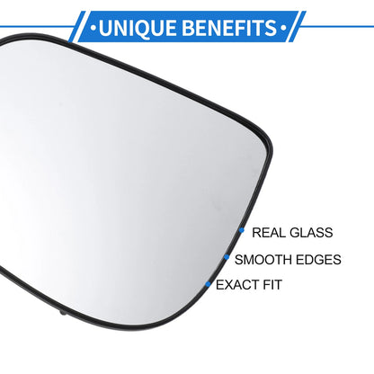 Left Passenger Side Non-Heated Mirror Glass for Kia Picanto (2011-2024)