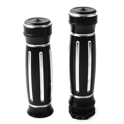 1" CNC Handle Bar Hand Grips for Harley Touring