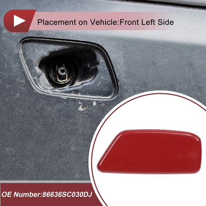 Front Left Washer Nozzle Cover for Subaru Forester (2009-2012) Red
