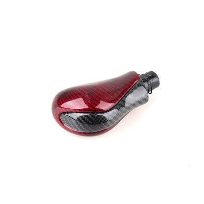 Gear Shift Knob for Infiniti Q50 Q50L (2014-2017) Black Red Carbon Fiber