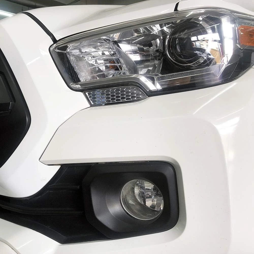 Chrome Headlight Cleaning Trim Bezel Set for Toyota Tacoma (2016-2020)