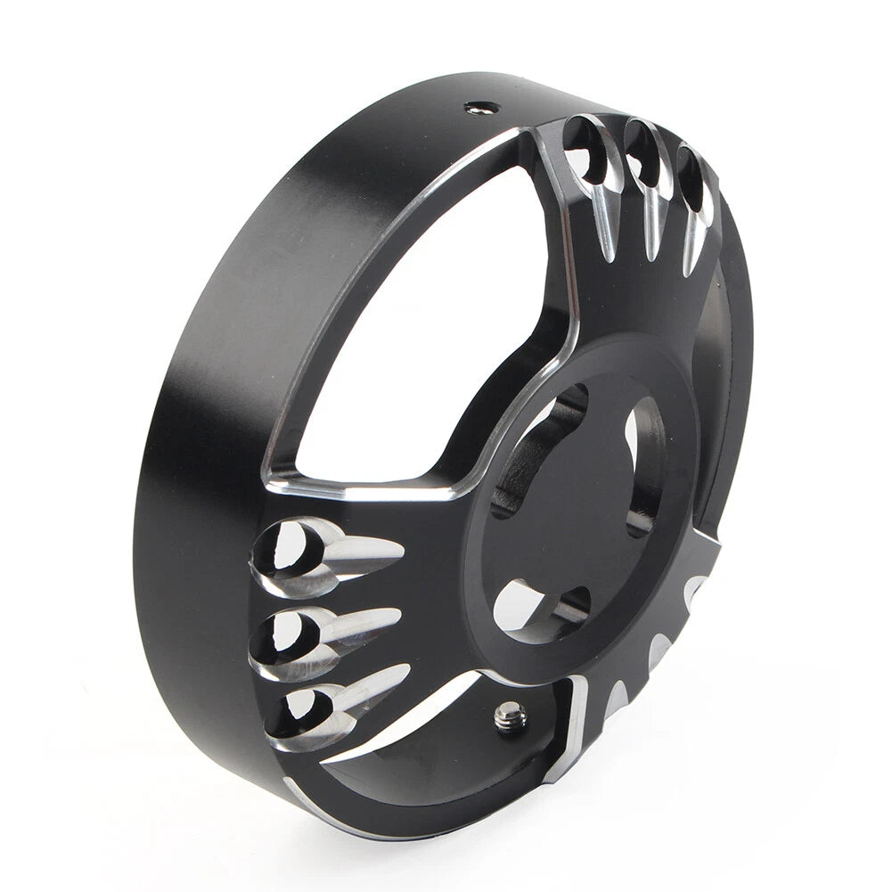 Black CNC Aluminum Derby Cover for Harley XL883 (2013-2023)