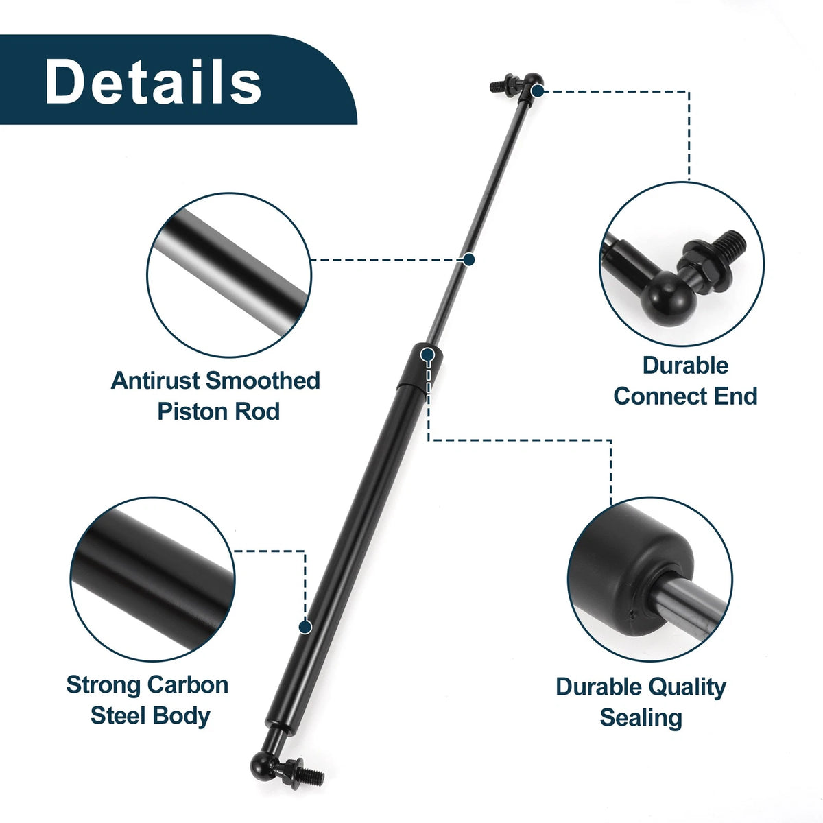 Hood Lift Supports Struts Gas Spring for Mitsubishi Lancer (2008-2017)