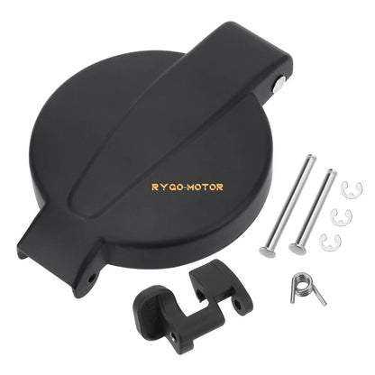 Matte Black Fuel Cap with Latch for Honda CB, CL, SL Models (1969–1976)
