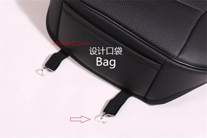 Front Seat Cushion Pad Cover for Sedan Driver - PU Leather