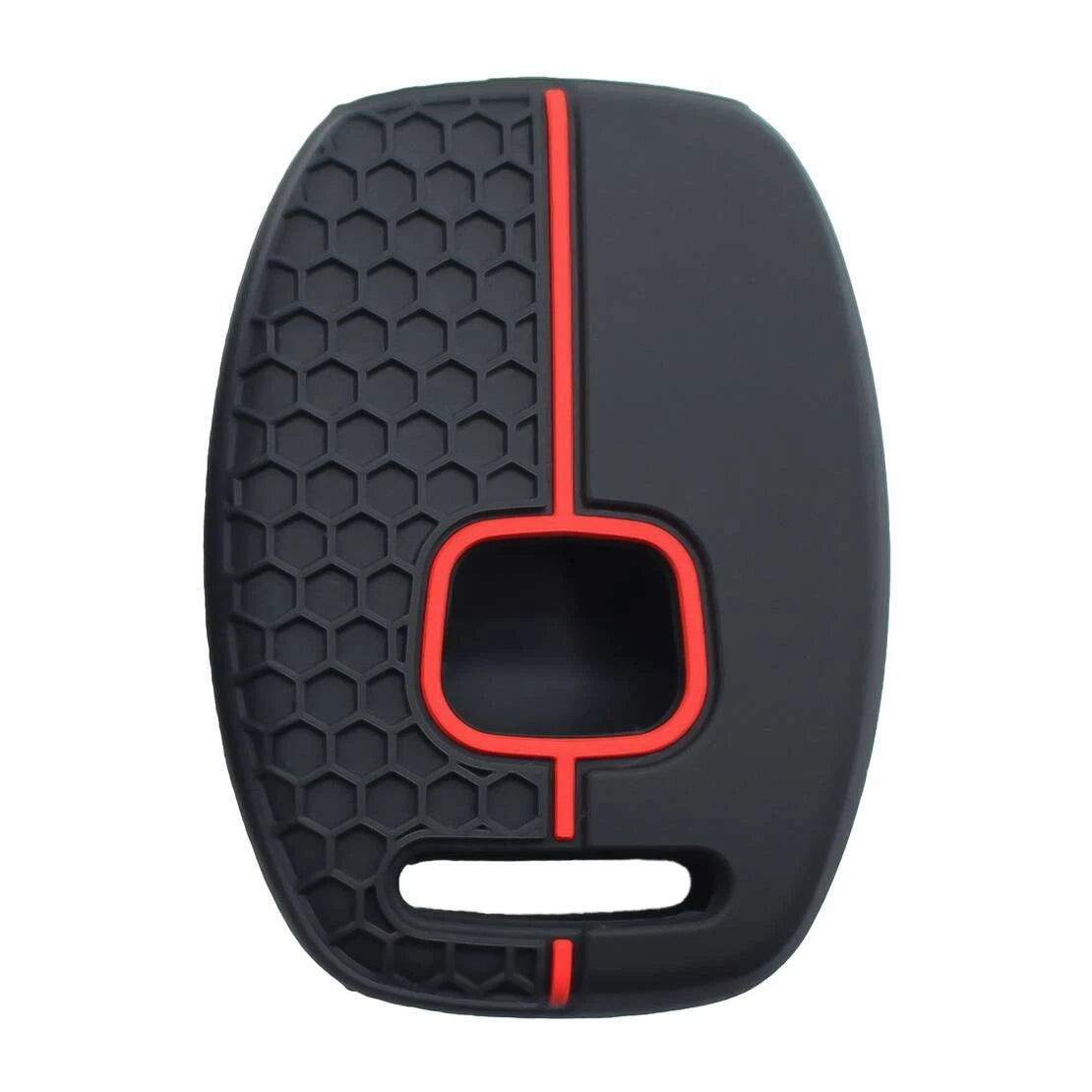 Black Red Silicone Key Shell Housing Case Cover for Honda (New)