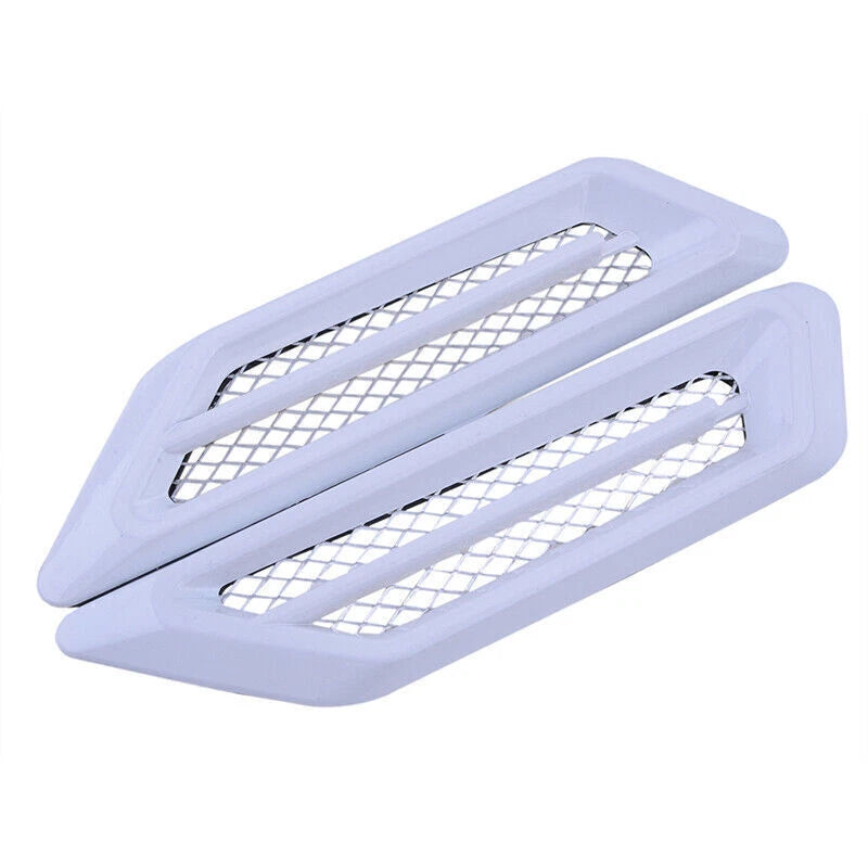 White Car Side Air Flow Vent Cover
