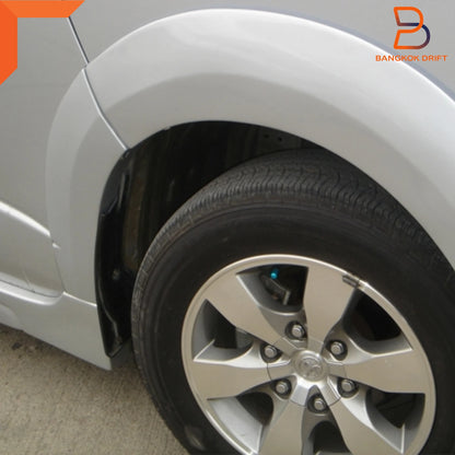 6 x White Fender Flares Wheel Arches for Toyota Hiace Commuter (2005-2019)