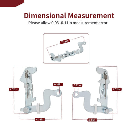 2x Left Right Brake Lever Bracket for Kawasaki Mule 4000 (2009–2023)