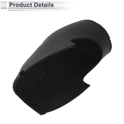 Car Gear Shift Knob Cover Black Faux Leather for Honda Civic (2012-2014)