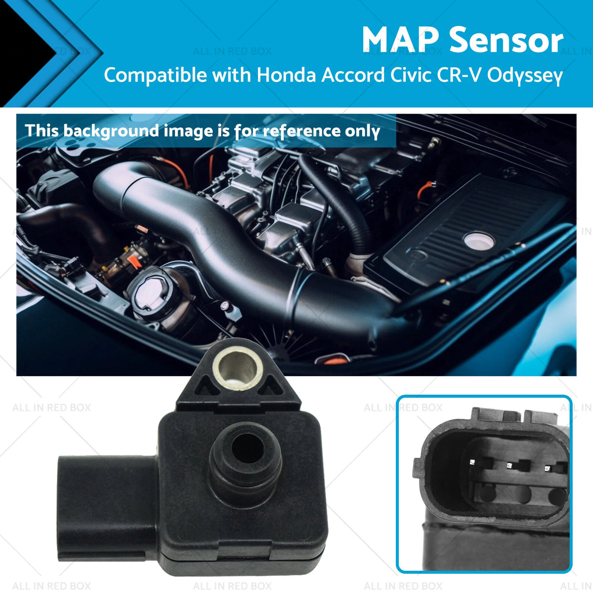 MAP Sensor for Honda Accord, Civic, CR-V, Odyssey, Acura MDX (2003-2023)