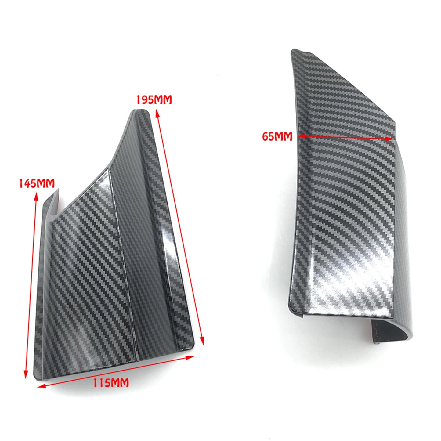 2 x Carbon Look Front Side Winglet Spoilers for Honda ADV150 (2019-2020)