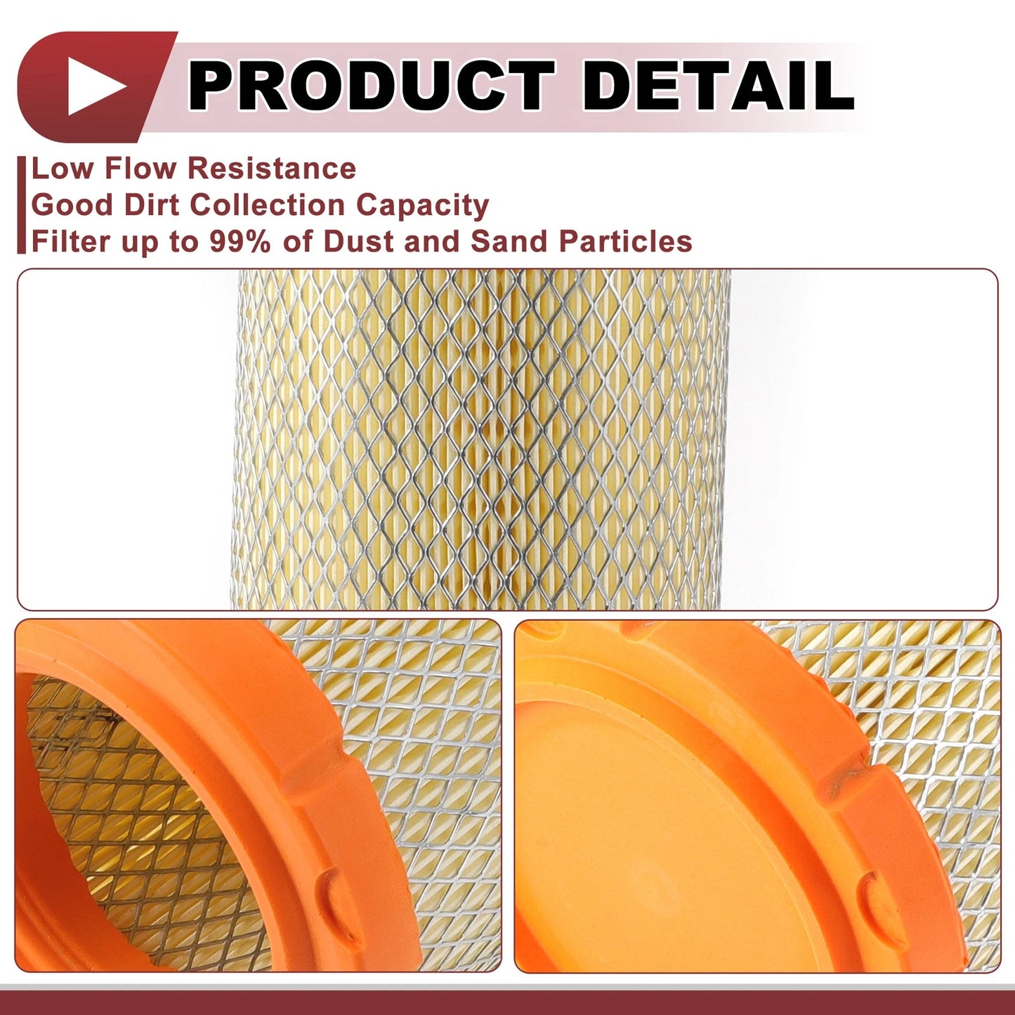 Engine Air Filter for Chevrolet Express 1500 4.3L 5.3L (2001-2014)