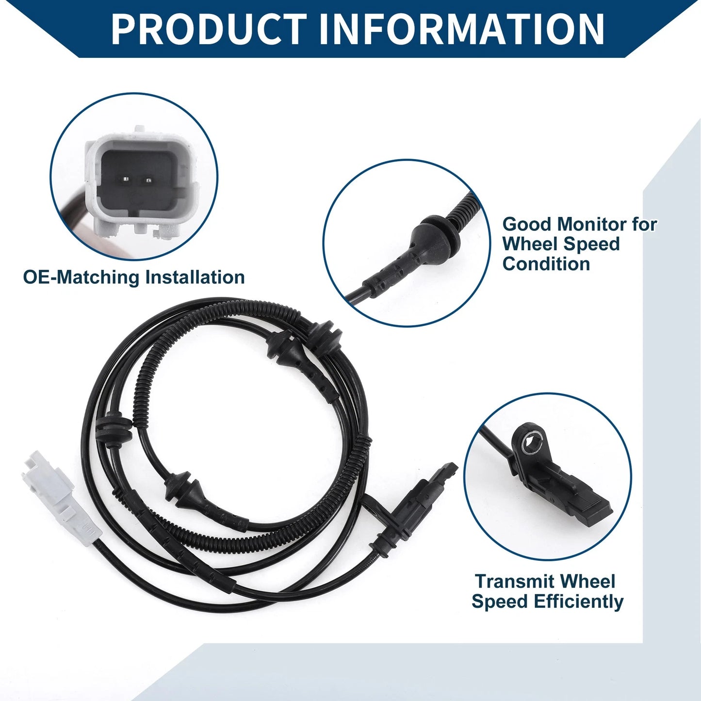 ABS Wheel Speed Sensor for Peugeot 407 (2007-2008)