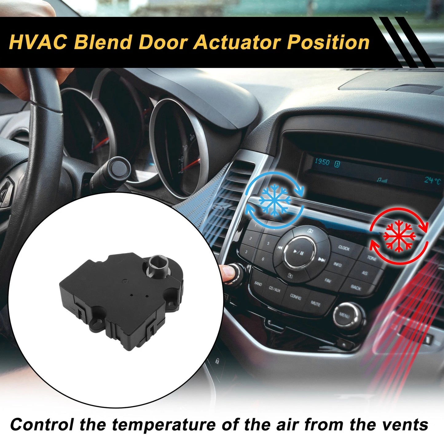 HVAC Heater Blend Door Actuator for Chevrolet Trailblazer EXT (2003 - 2004)