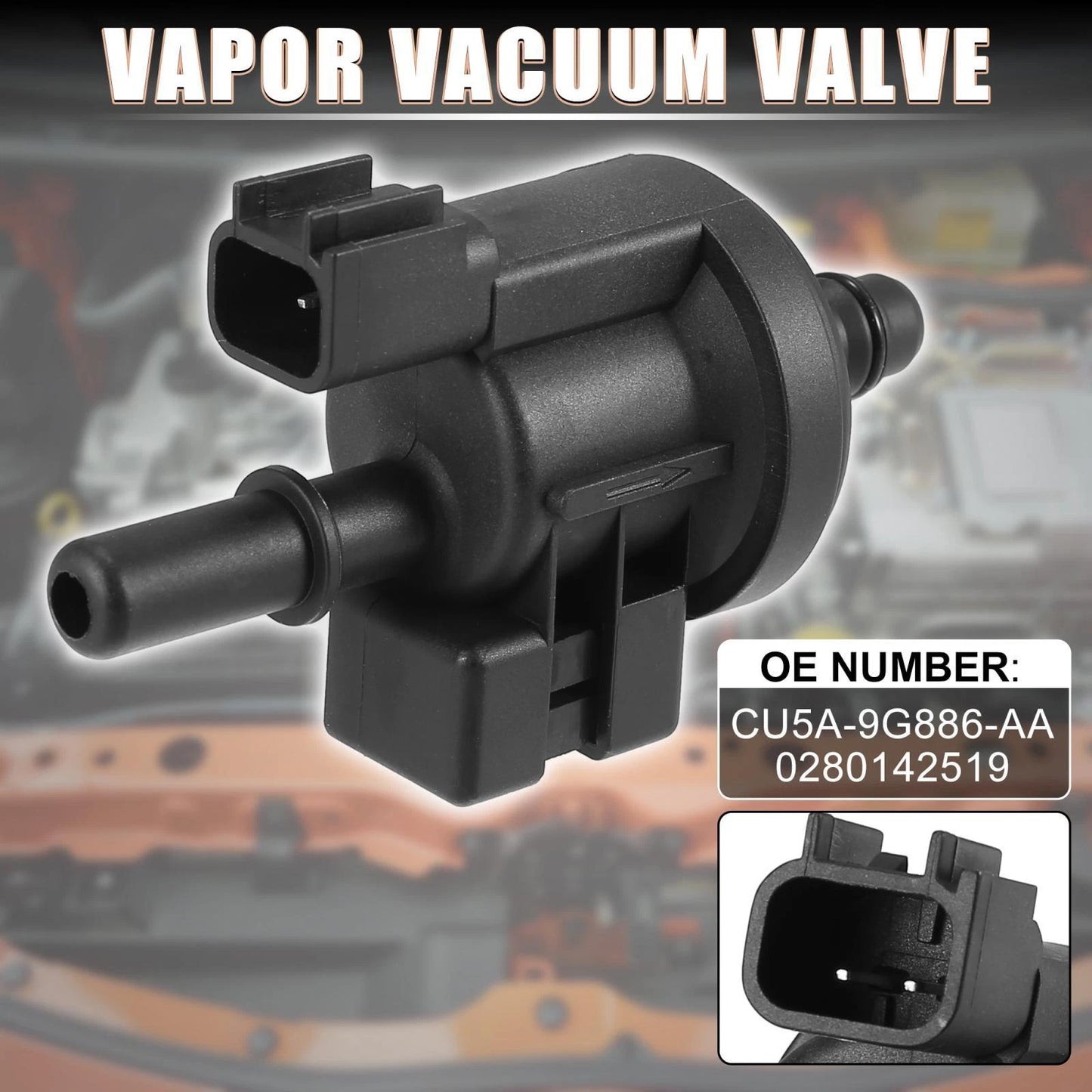 Vapor Canister Vacuum Solenoid Valve for Ford Fusion, Lincoln (2006-2012)
