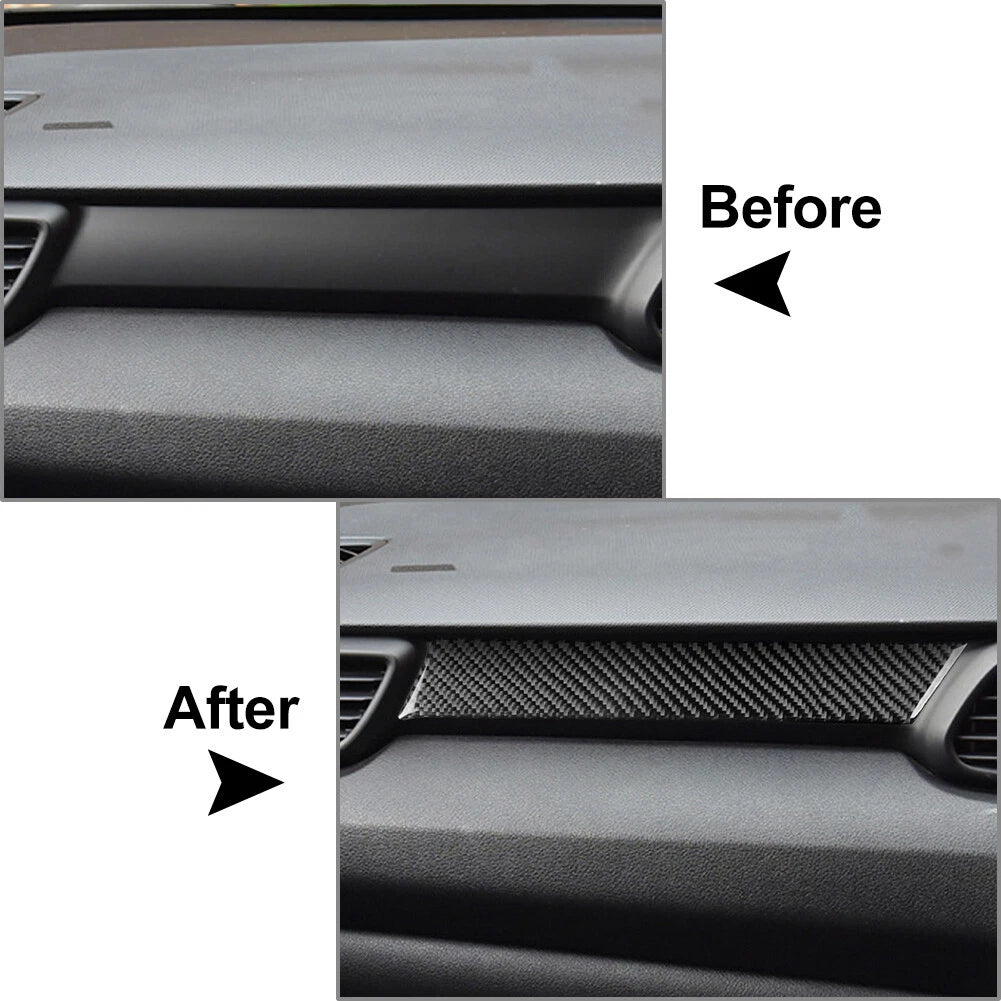 Carbon Fiber Co-Pilot Dashboard Cover Trim for Hyundai Veloster JS (2019-2023)