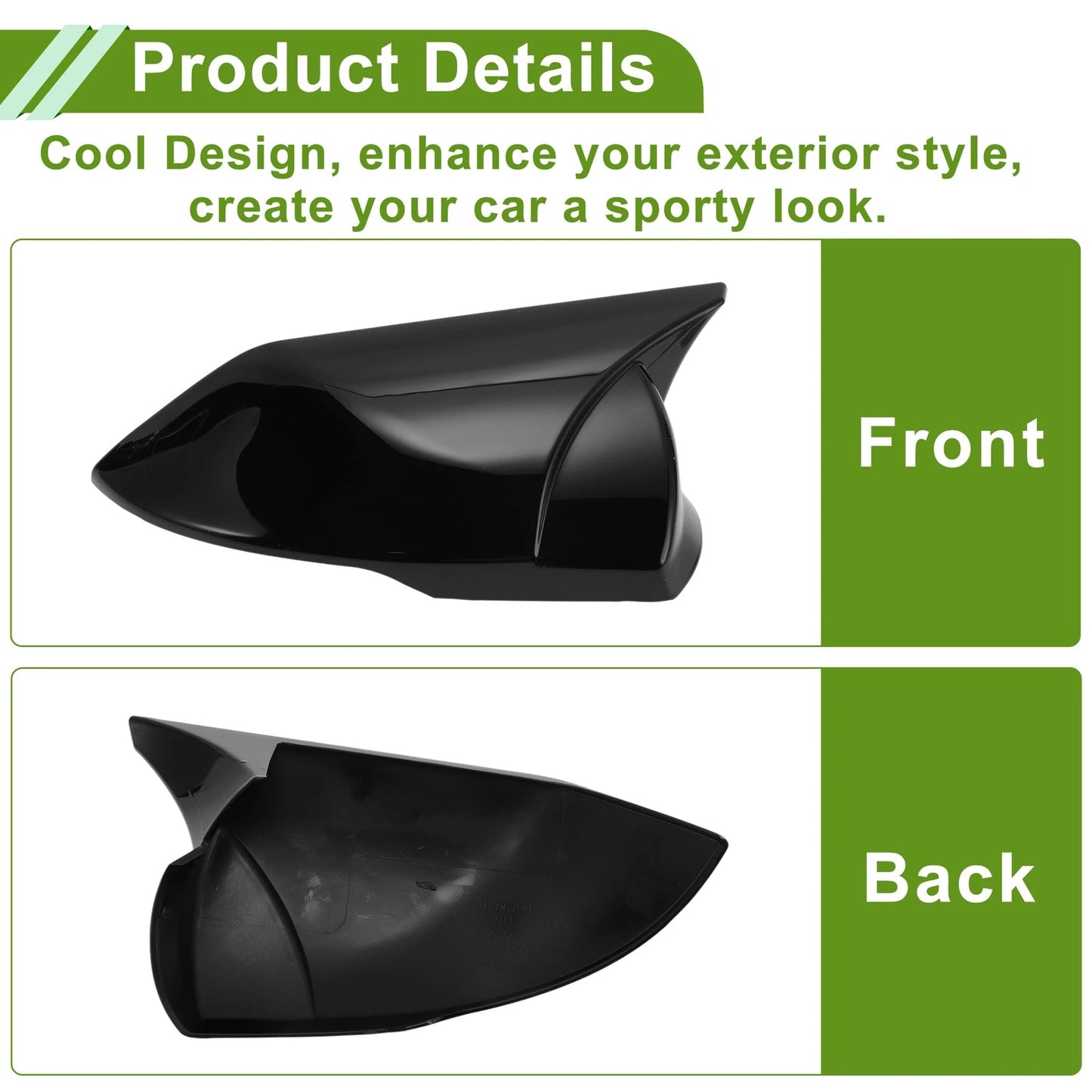 Left Right Side Mirror Cover Caps for Hyundai Elantra (2021-2024)