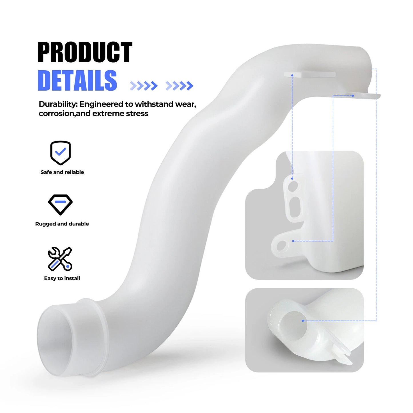 Air Box Snorkel Duct Intake Tube for Honda Sportrax TRX250EX/TRX250TM/TE