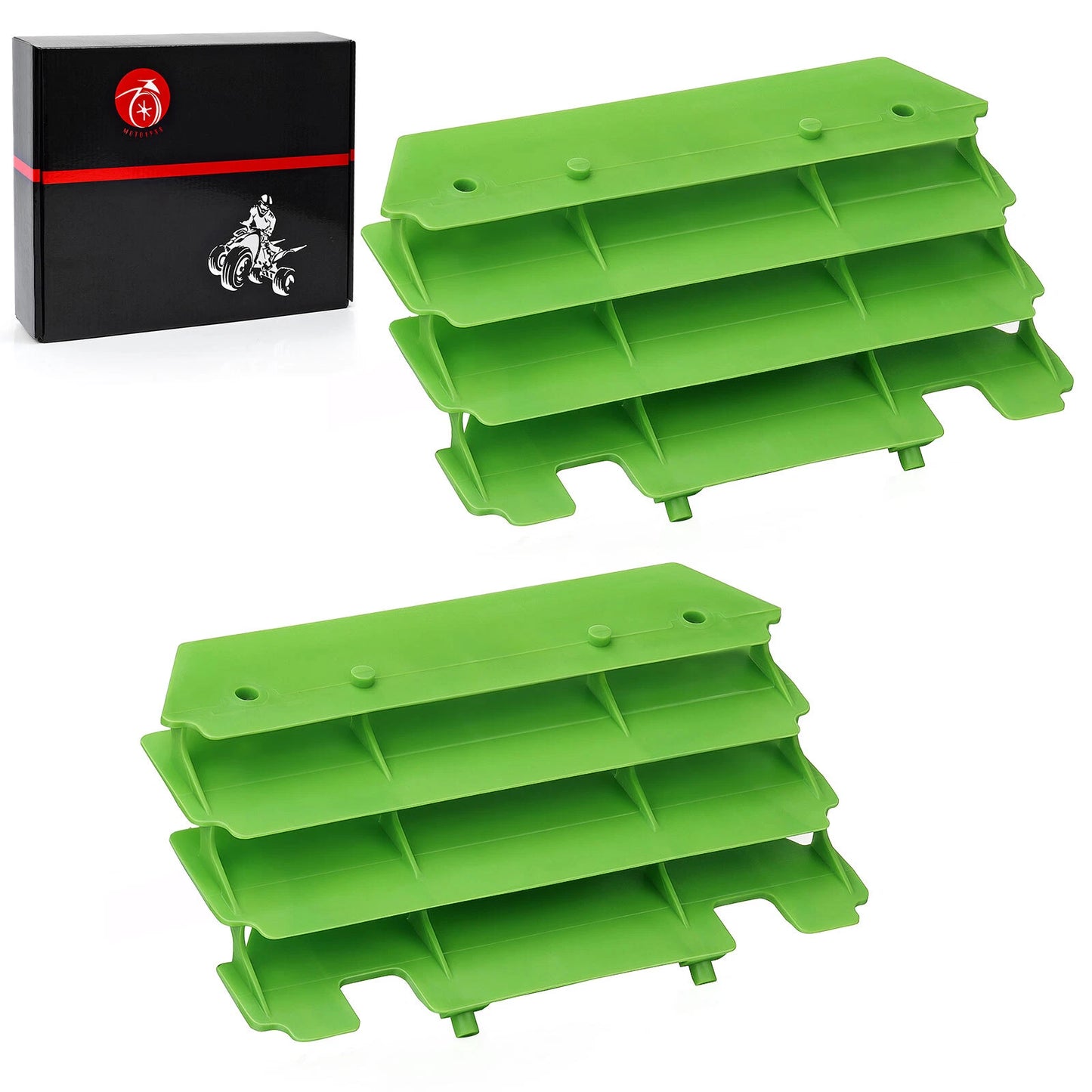 Radiator Guards Green for Kawasaki KX125/KX250 1994-2005