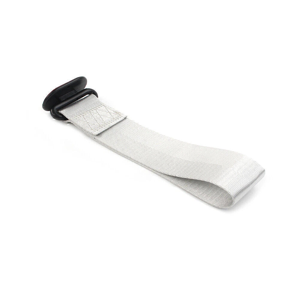 Grey Car Tow Towing Strap Belt Rope for Universal Rear/Front Bumper