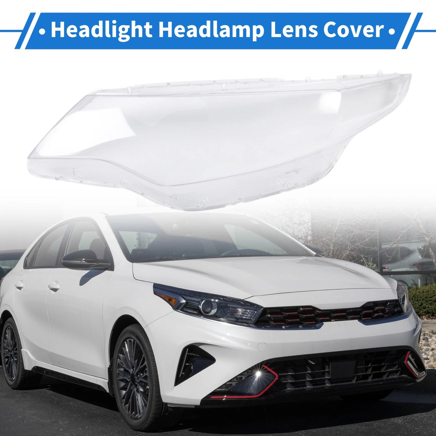 1 x Front Left Headlight Lens Cover for Kia Optima (2016-2018)