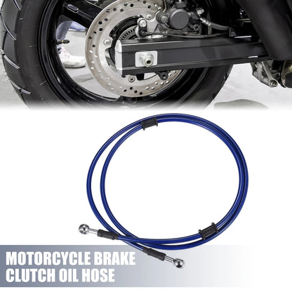 150cm 59.06" Brake Clutch Oil Hose Line Blue for Motorcycle