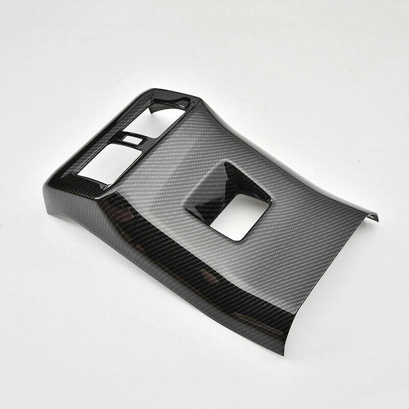 Carbon Fiber Rear Seat Air Vent Cover Trim Decor for Toyota RAV4 (2019–2023)