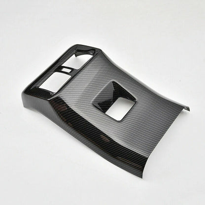 Carbon Fiber Rear Seat Air Vent Cover Trim Decor for Toyota RAV4 (2019–2023)