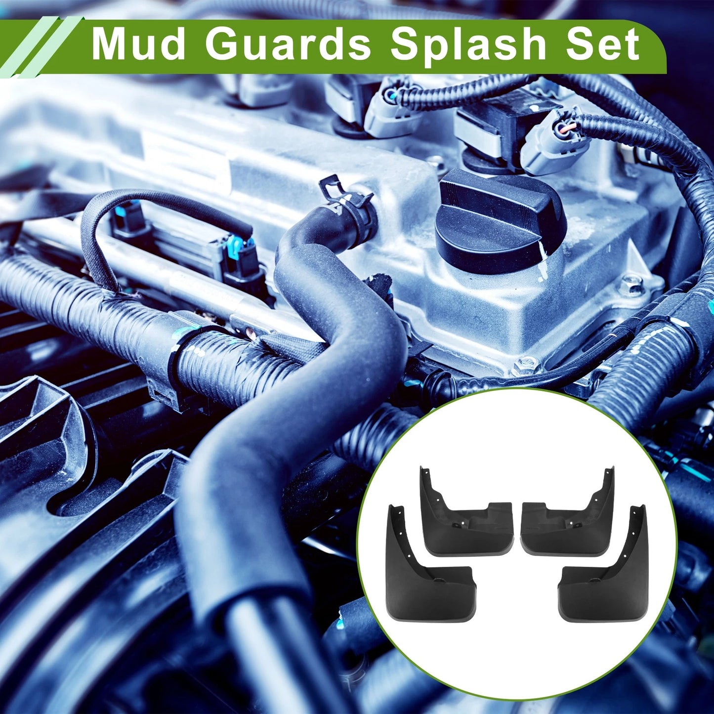 1 x Mud Flaps Splash Guards for Dodge Journey (2007 - 2021)