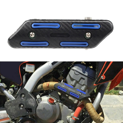 Muffler Pipe Heat Shield Cover for Motor Blue (Red Anti-Scalding)