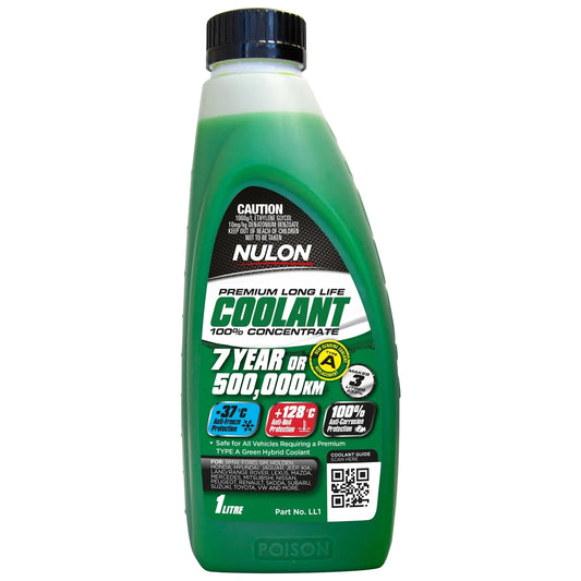 1L Nulon Green Premium Long Life Coolant 100% Concentrate for Make Model