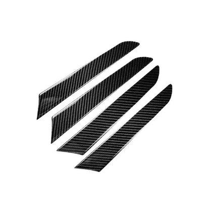 4pcs Carbon Fiber Side Door Panel Decor Trim Fit For Mazda CX-5 2017-2018