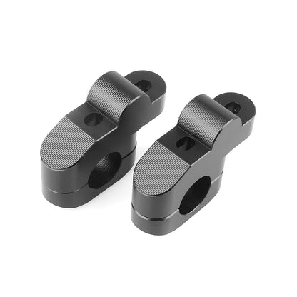 25mm Black Aluminum Handlebar Riser Kit for Harley, Honda, Yamaha, Suzuki