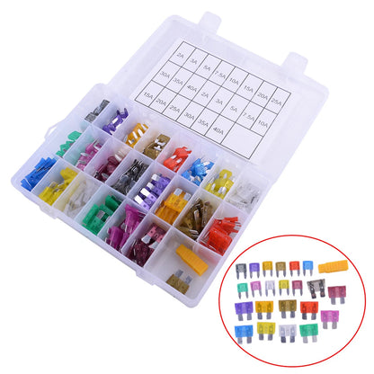 242Pc Medium & Small Fuse Holder Assortment for Car