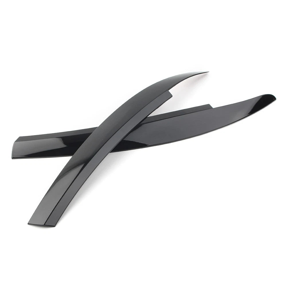 Glossy Black Headlight Eyebrow Eyelid Covers for VW Scirocco (2009-2017)