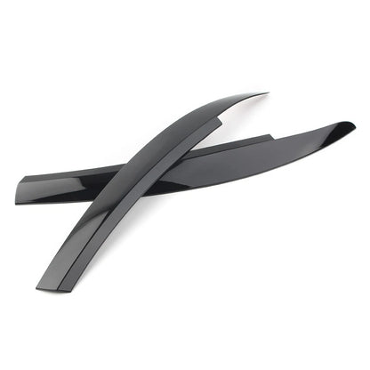 Glossy Black Headlight Eyebrow Eyelid Covers for VW Scirocco (2009-2017)
