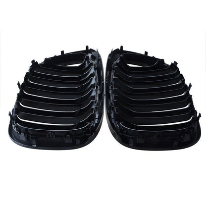2 x Glossy Black Front Kidney Grilles for BMW X3 G01, X4 G02 (2018-2022)