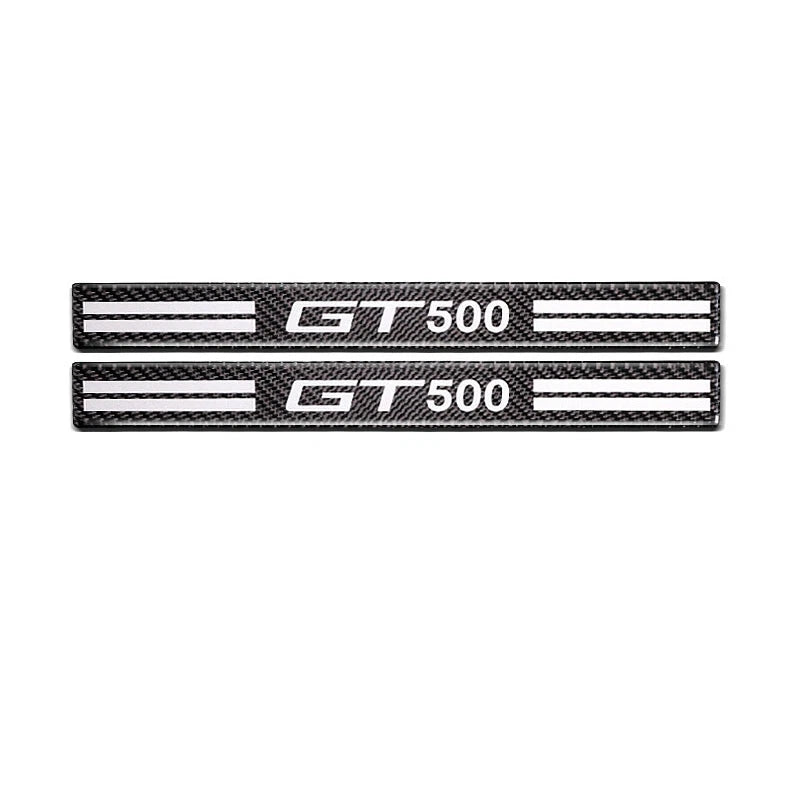 Real Carbon Fiber Welcome Foot Pedal Trim fit For Ford Mustang 2015-2018 GT500