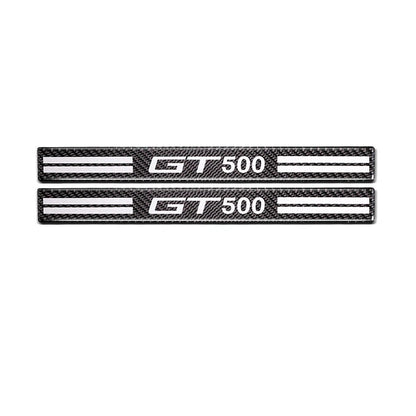 Real Carbon Fiber Welcome Foot Pedal Trim fit For Ford Mustang 2015-2018 GT500
