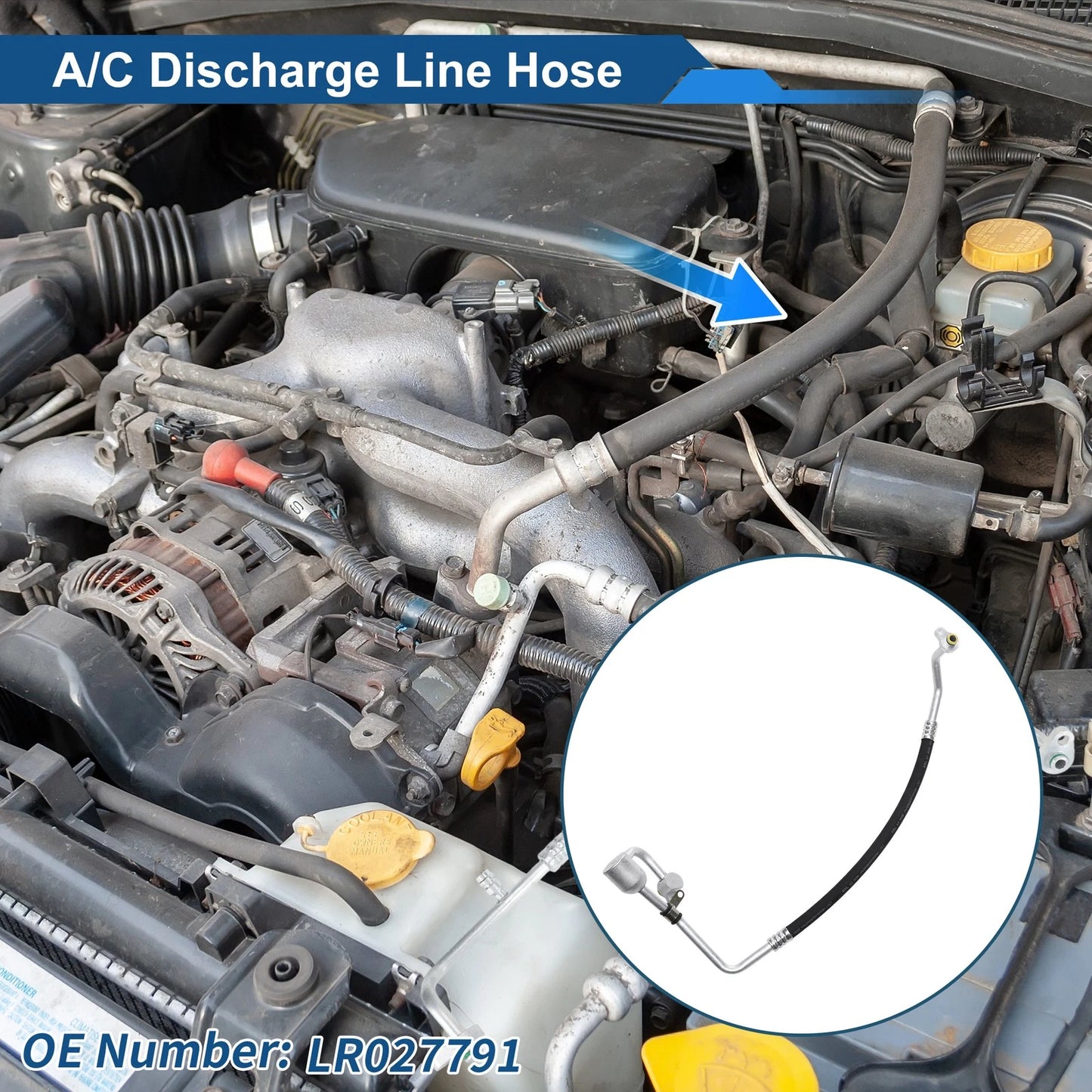A/C Refrigerant Liquid Hose for Land Rover Range Rover Evoque (2012-2015)